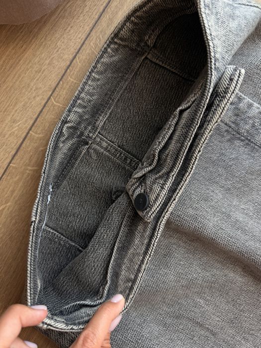 Крута джинсова спідниця міді з розрізом, ZARA