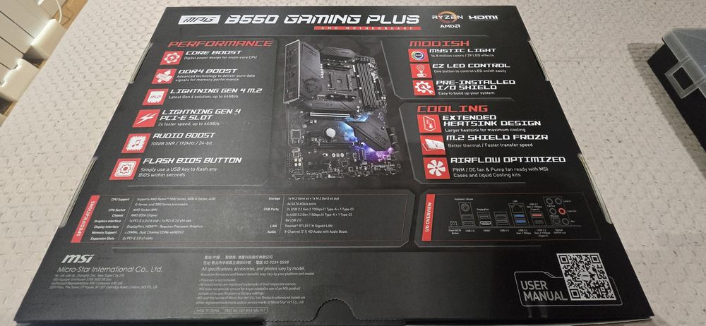 Motherboard MSI MPG B550 Gaming Plus