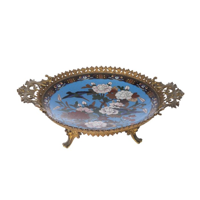 Decoração - Fruteiro japonês cloisonne