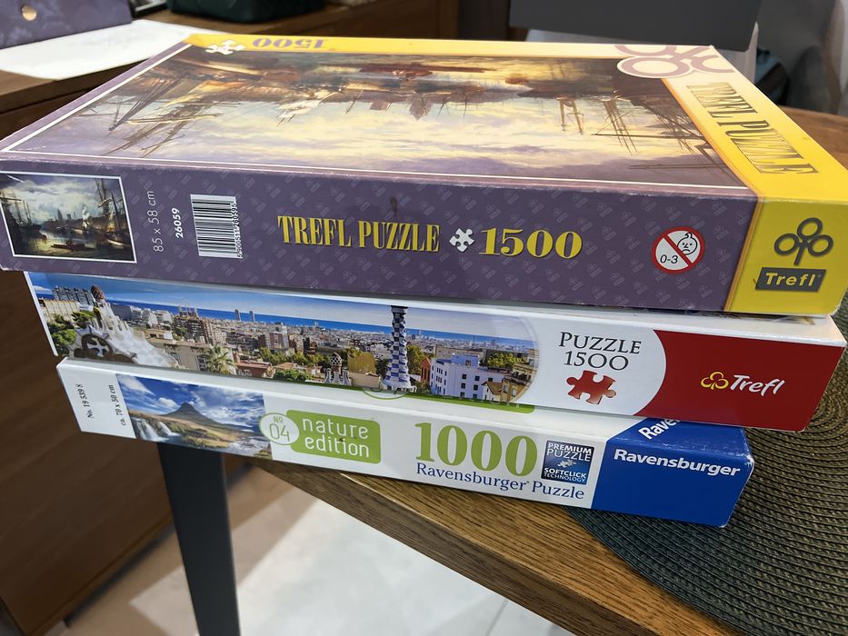 3 szt puzzle 1500