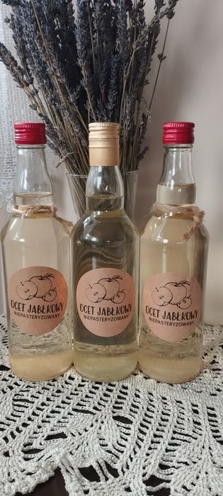 Ocet jabłkowy 3szt niepasteryzowany