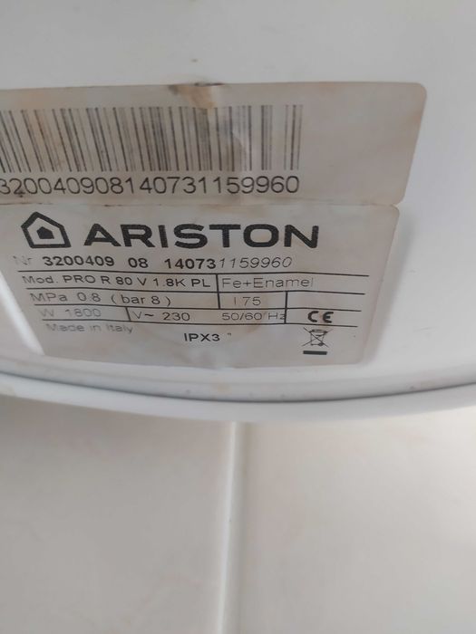 бойлер водонагрівач Ariston арістон 80л Італія