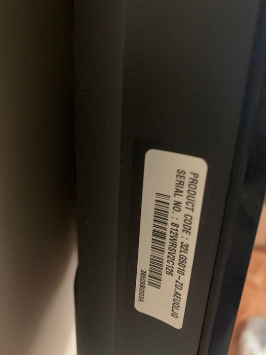 Tv  LG a funcionar com comando