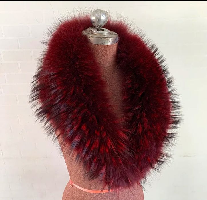 Naturalne kołnierze z jenota barwione na różne kolory