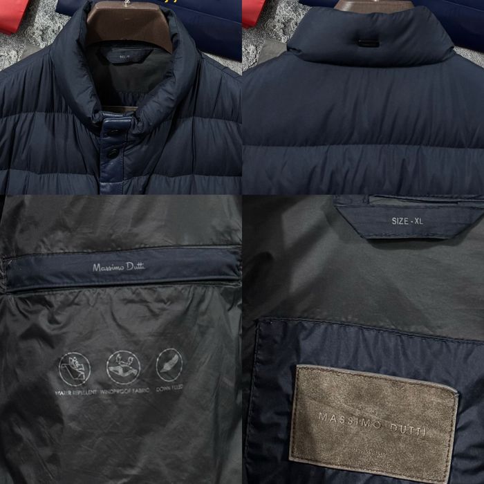 Куртка чоловіча Мікропуховик Massimo Dutti синій XL L