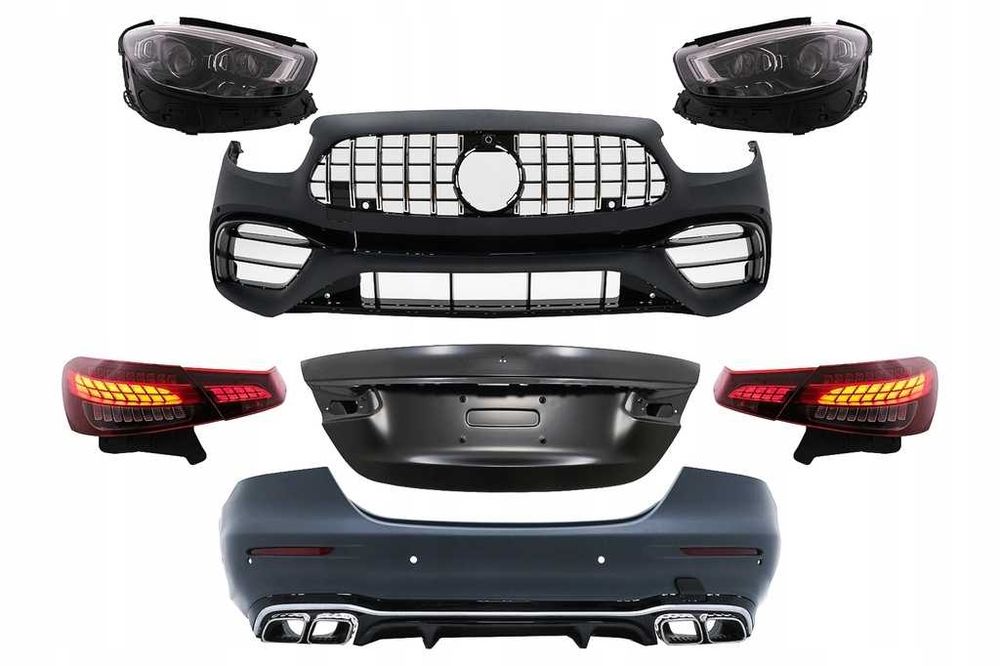 MERCEDES E-KLASA W213 бампер передний розбор е клас запчасть деталь