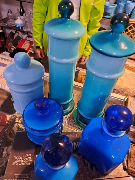 Vidro opala azul da Ivima