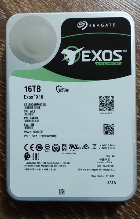 HDD Seagate Exos X16 - 16 TB (ST16000NM001G)