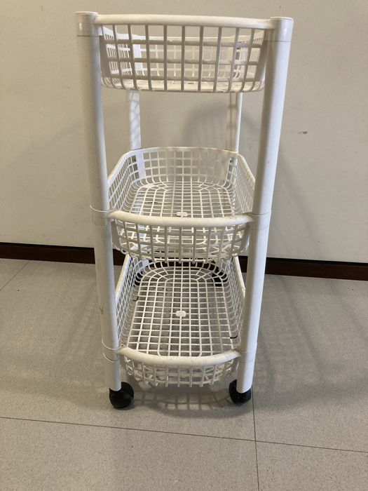 Cestos com Rodas Branco