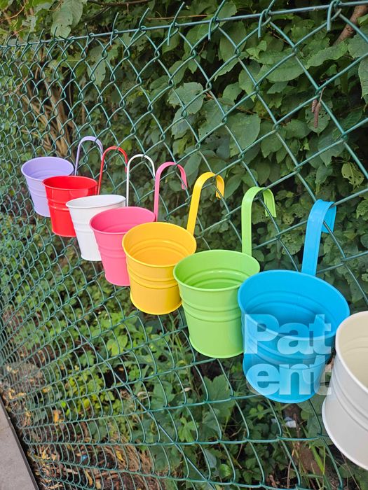 Doniczki kolorowe 10 sztuk na rośliny wiaty do ogrodu na balkon taras