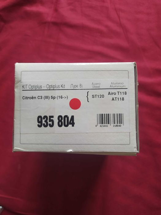 KIT Barras tejadilho em alumínio + suportes - Citroen C3, outros modelos