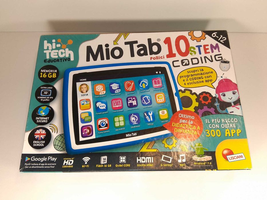 B002 Tablet Edukacyjny Lisciani Mio Tab 10 STEM Coding Android 16GB