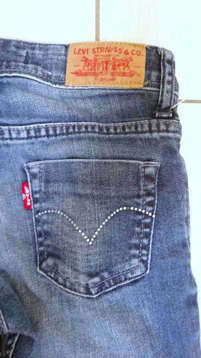 Jak NOWE jeansowe spodnie rurki Levi's 128-134 na 8 lat
