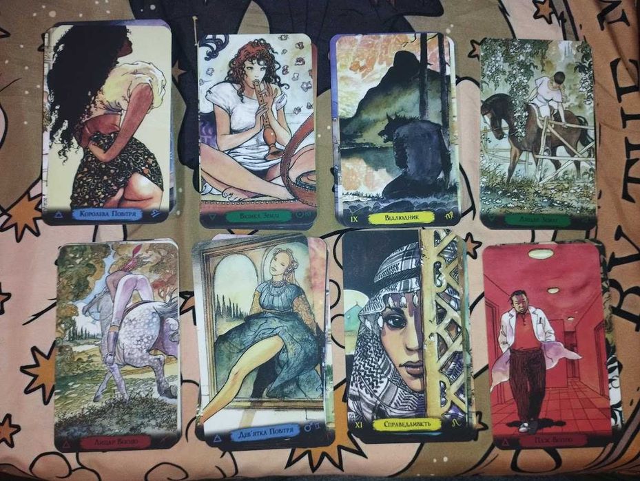 Таро з власної колекції, Mystic Silk, Taromance, 12х7,  стан нових, укр та англ