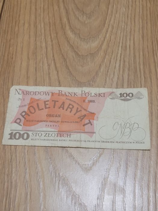 Banknot 100zl z 1 grudnia 1988