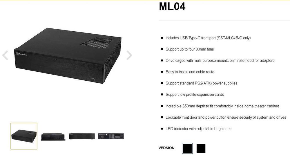 Caixa Silverstone ML04B USB 3.0425475584820531203