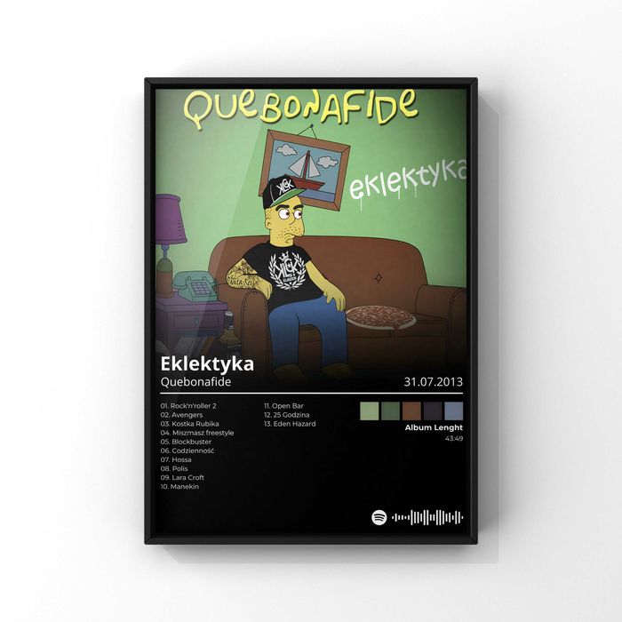 Quebonafide Album Ekletyka Nowy Plakat Bez Ramki A3 42x30 cm