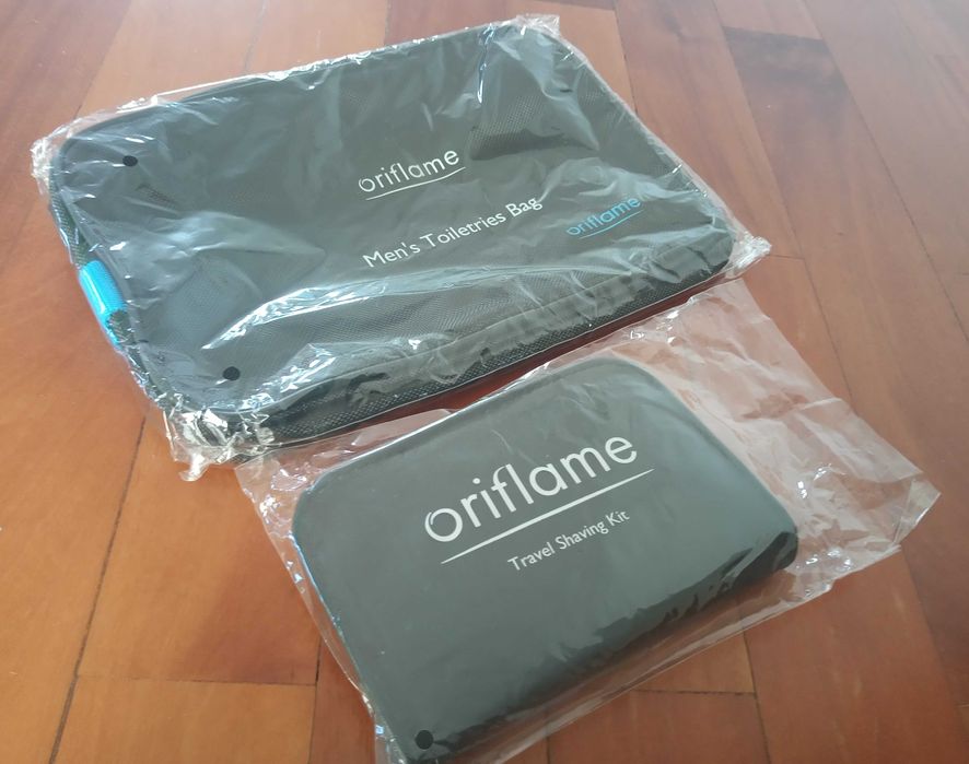 Bolsa de viagem toalete e kit barbear homem. NOVO