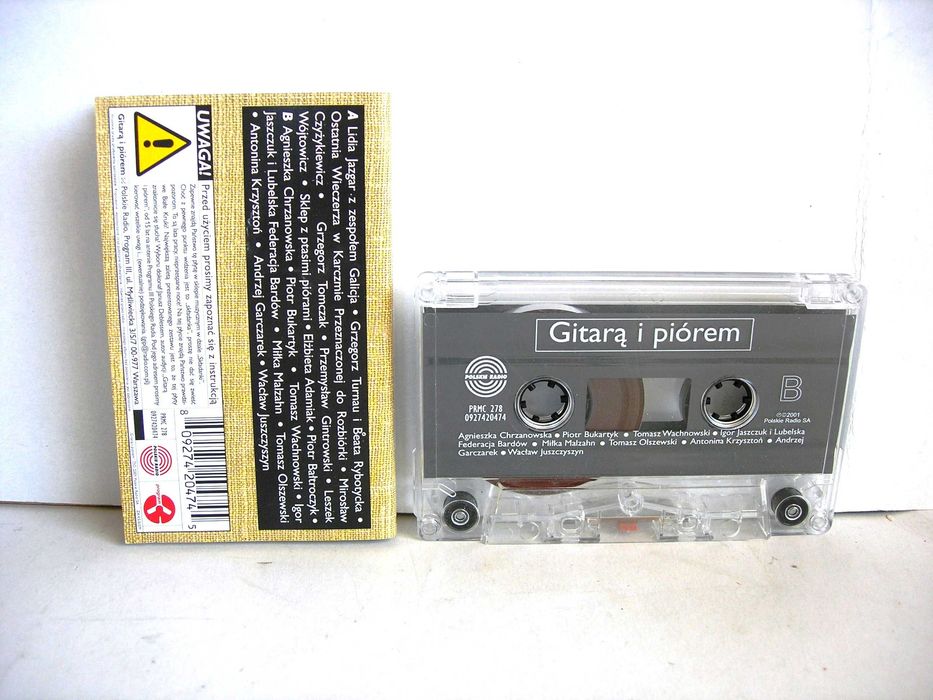Składanka "Gitarą i piórem" 2001 kaseta magnetofonowa Program 3
