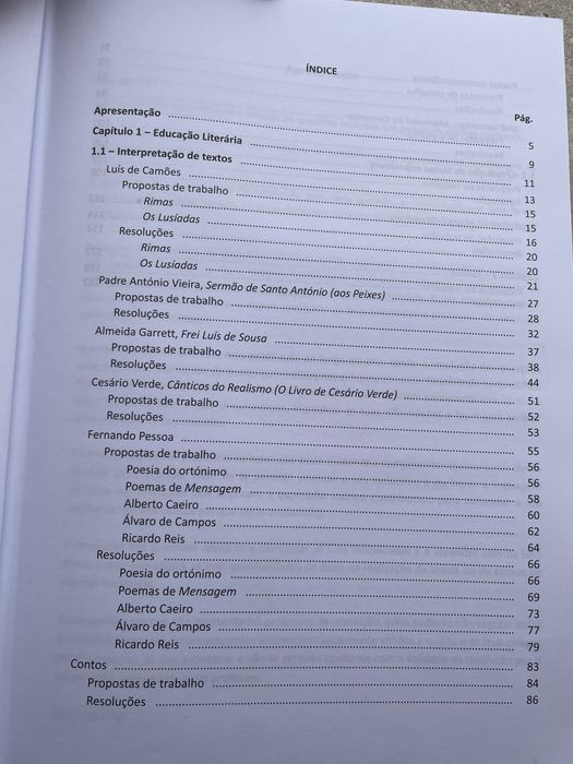 Livro Português Questões de Exames Nacionais