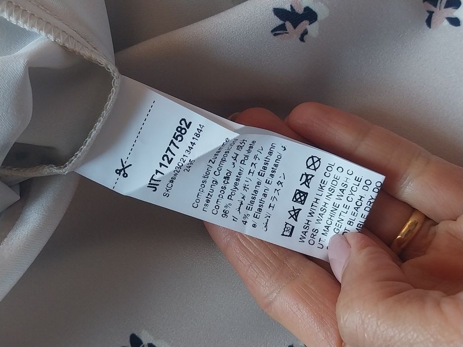 Vestido fluido | Shein | manga balão | Tamanho S | novo com etiqueta