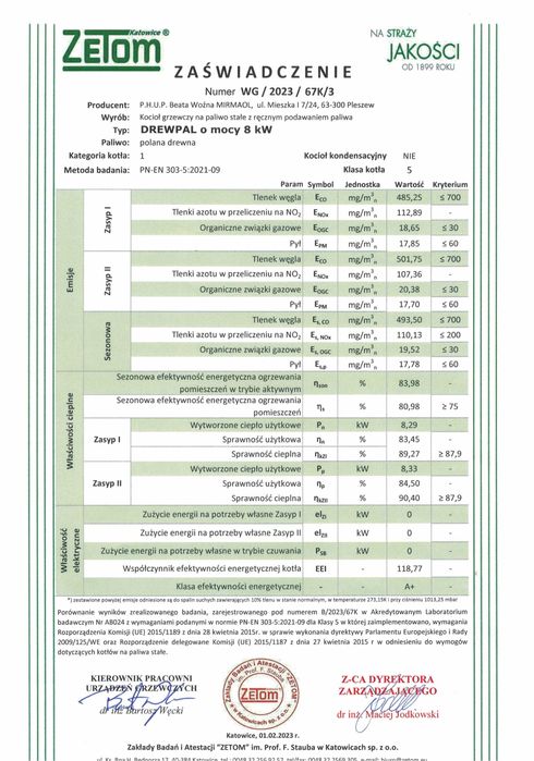 Piec Kocioł na Drewno do 100m2 5 Klasa Dofinansowanie 8 kw