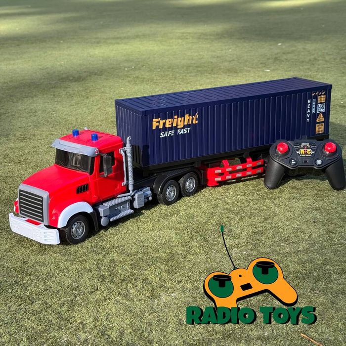 Фура на радиоуправлении American Truck 59 см Красная | Грузовик