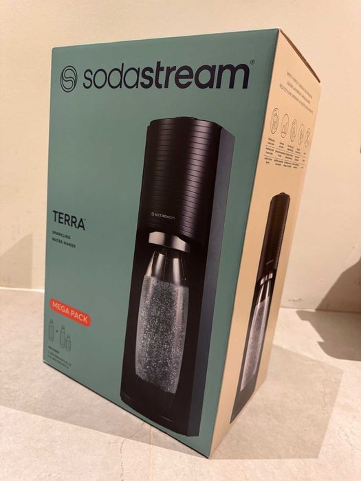 Sodastream TERRA MEGA PACK +3 butelki - NOWY