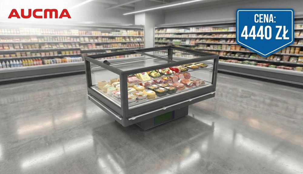 Wyspa chłodnicza AUCMA IHMF-S1010P | Przeszklona wyspa sklepowa