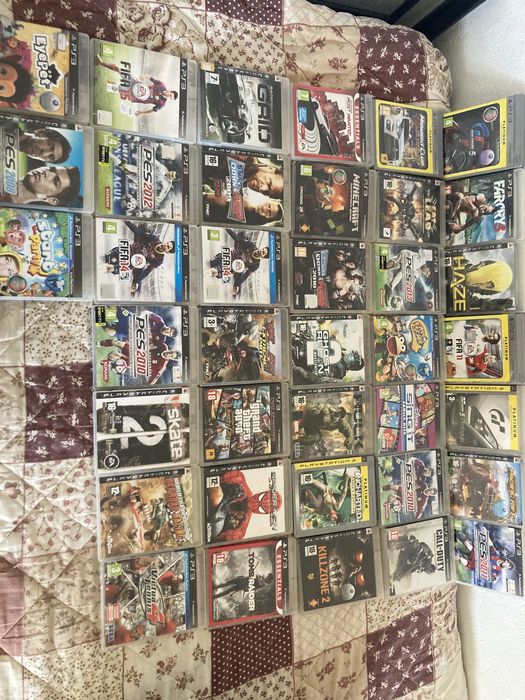 Ps3 com jogos e volante e pedais