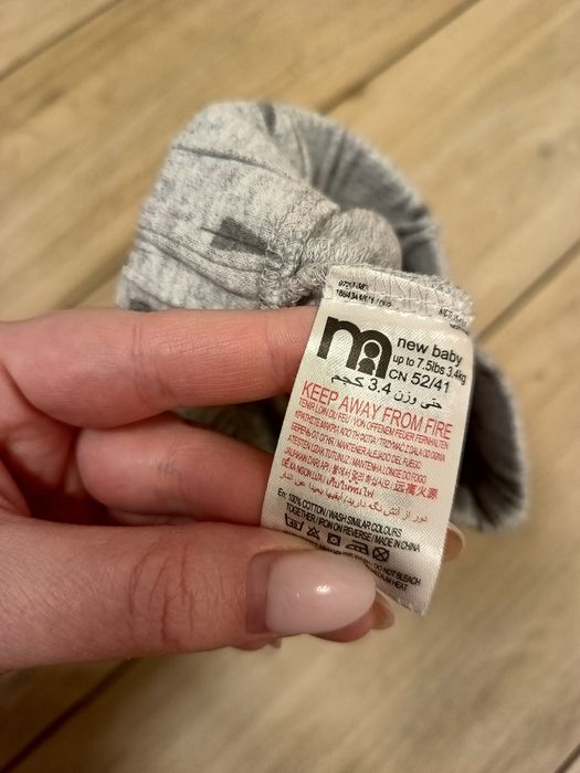 Zestaw  dla niemowlaka noworodka 56cm 3 kopertowe bluzki spodnie