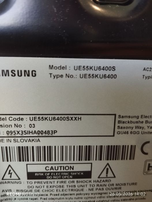4podstawa stopa Samsung UE55KU6400S