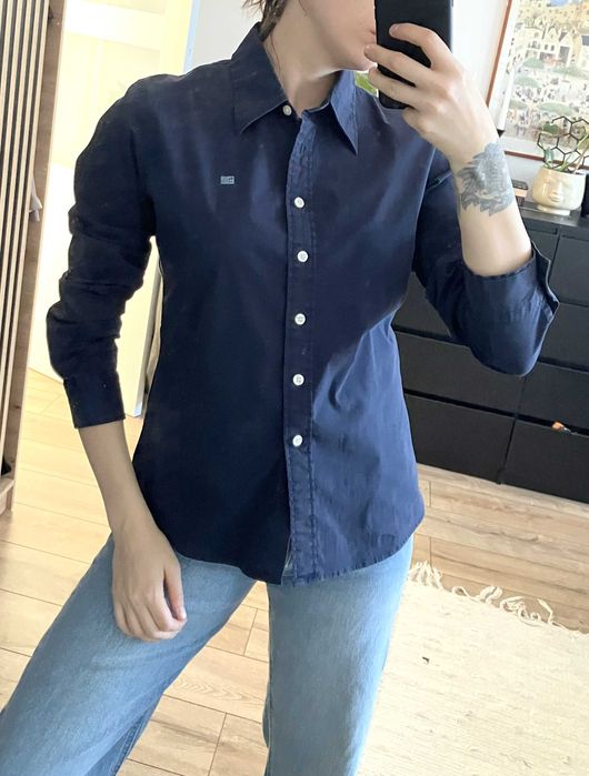 Ralph Lauren Polo Jeans granatowa koszula vintage damska