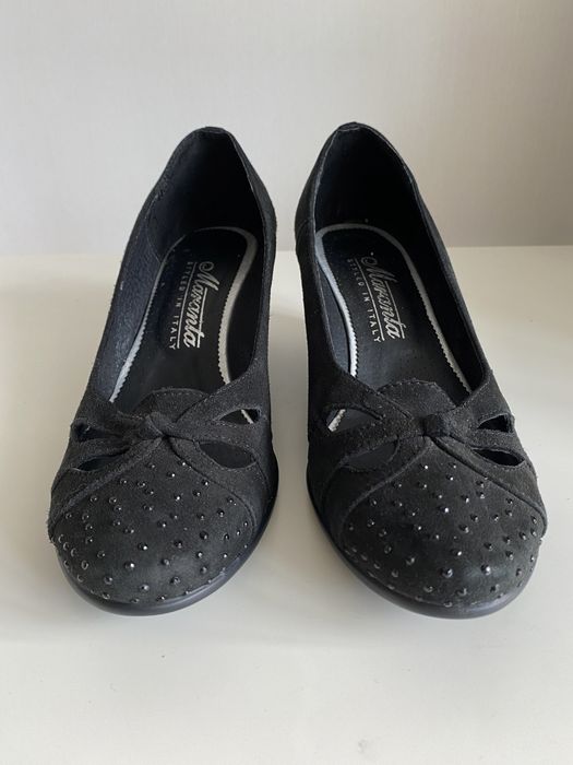 Туфлі чорні замшеві/ туфли замшевые