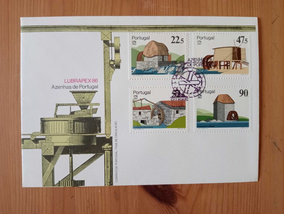 Sobrescrito 1º Dia (FDC) Vários 1986 + 1988 + 1991 CTT Portugal