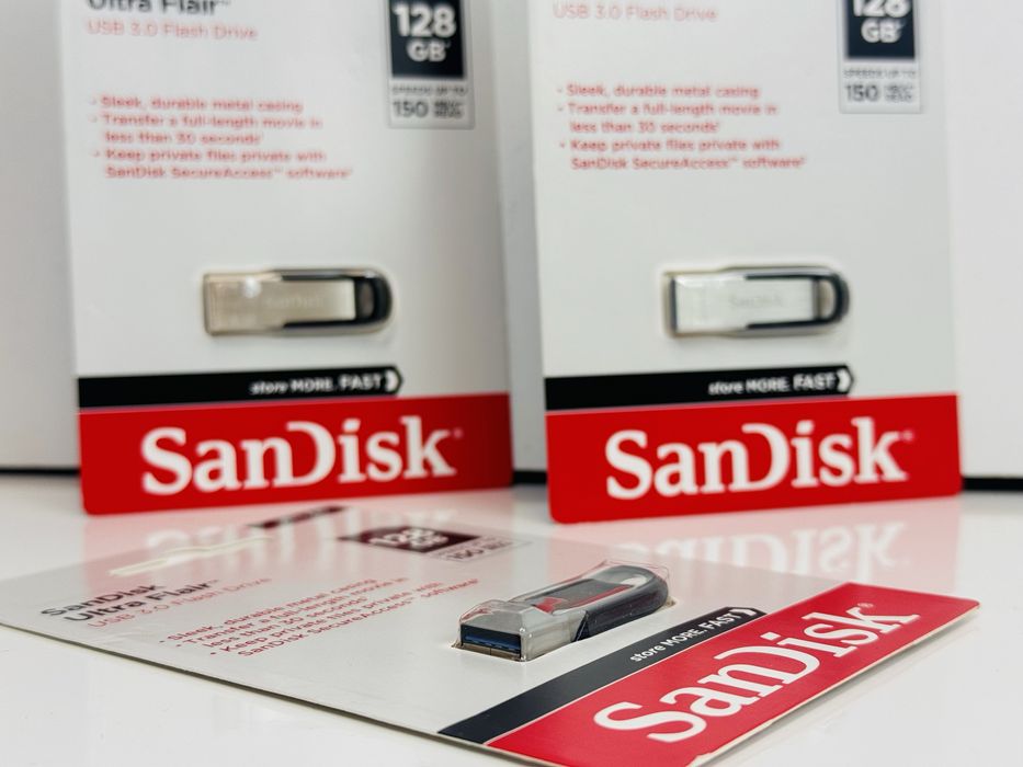 Новий SanDisk Ultra Flair - USB 3.0 флеш-накопичувач флешка 128 ГБ