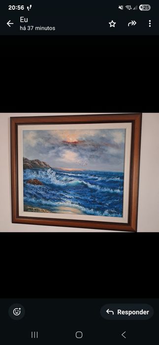 Quandro pintado a óleo.