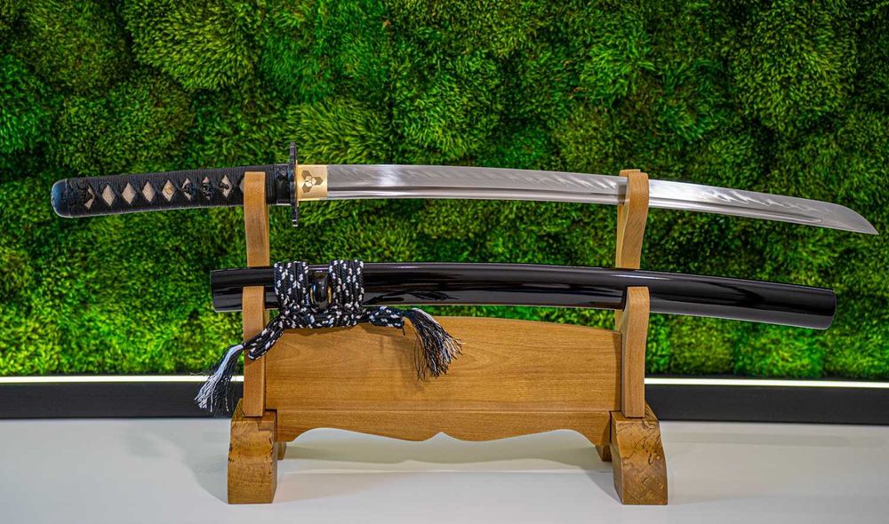 Japoński Miecz Samurajski WAKIZASHI Stal T10 Prawdziwy Hamon OSTRY