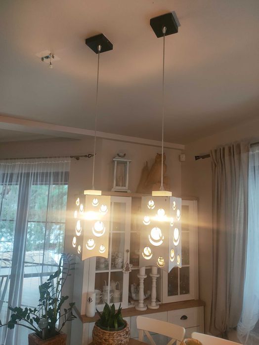 Lampa wisząca z kryształkami