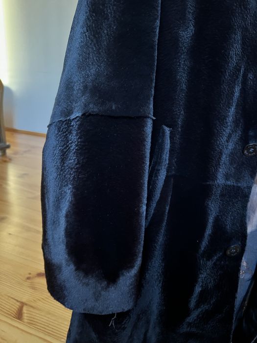 Шуба дублянка з хутра кенгуру і норки чоловіча