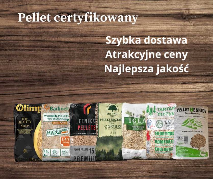 pellet NAJTAŃSZY pellet drzewny 6/8mm oraz Gold Olczyk Feniks