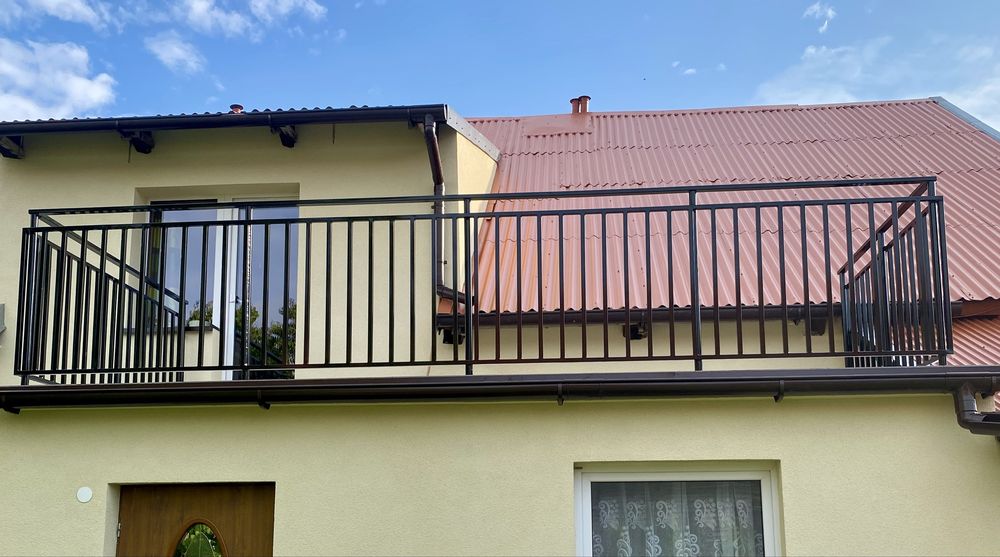 Balustrady barierki metalowe nierdzewne balkonowe schodowe