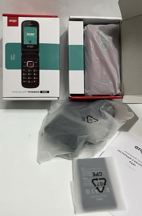Мобільний телефон Ergo F241 Black Новий!
