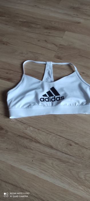 Stanik top sportowy Nike biały r. S