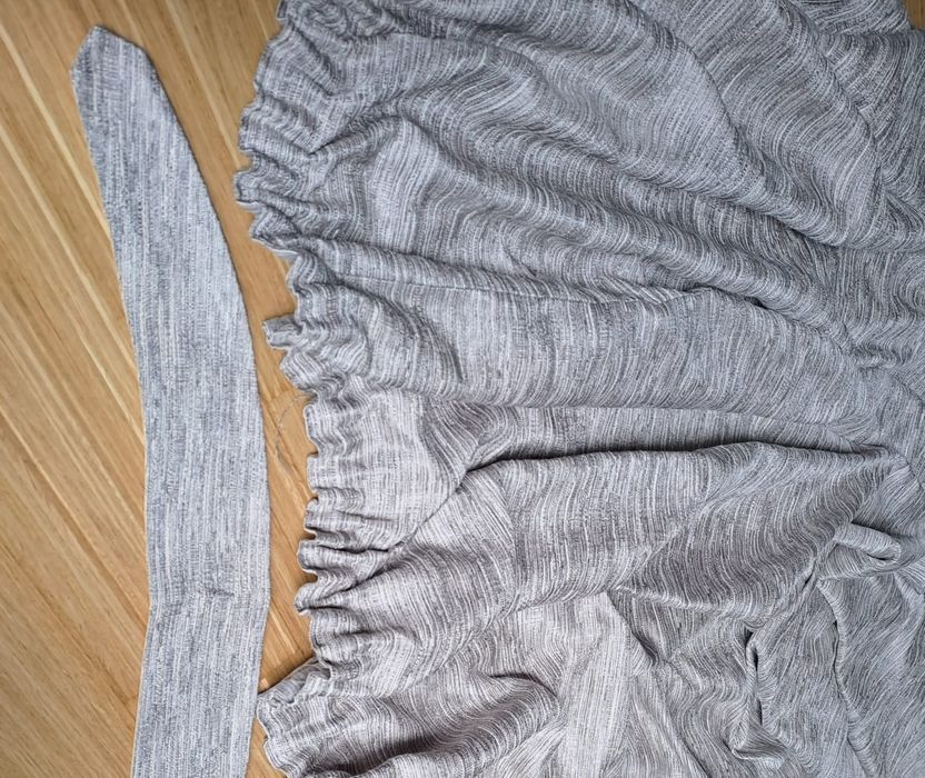 Komplet 2x Zasłona Pierre Cardin 200x250 cm – szary melanż + podpięcia