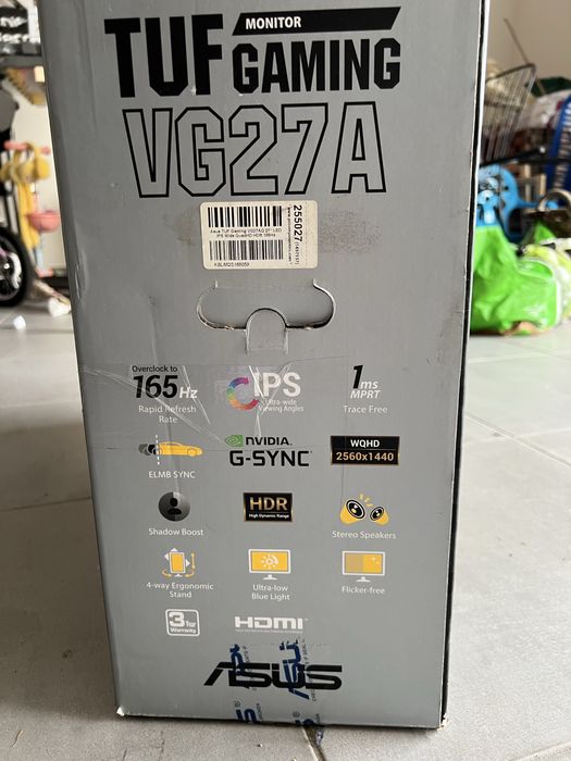 Monitor Asus TUF GAMING 27 polegadas 2560x1440 como novo