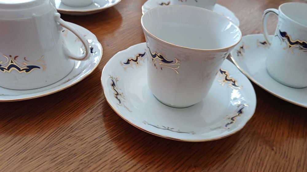 sprzedam serwis kawowy ręcznie malowany