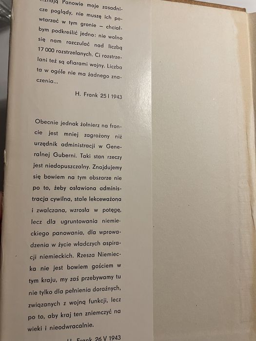 Okupacja i ruch oporu w dzienniku Hansa Franka + inne książki