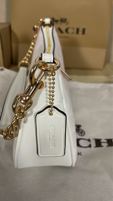 Mala Coach New York – Branca com Monograma Clássico