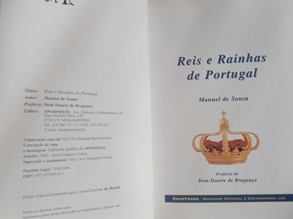 Reis e Rainhas de Portugal - Origens Apelidos das Famílias Portuguesas